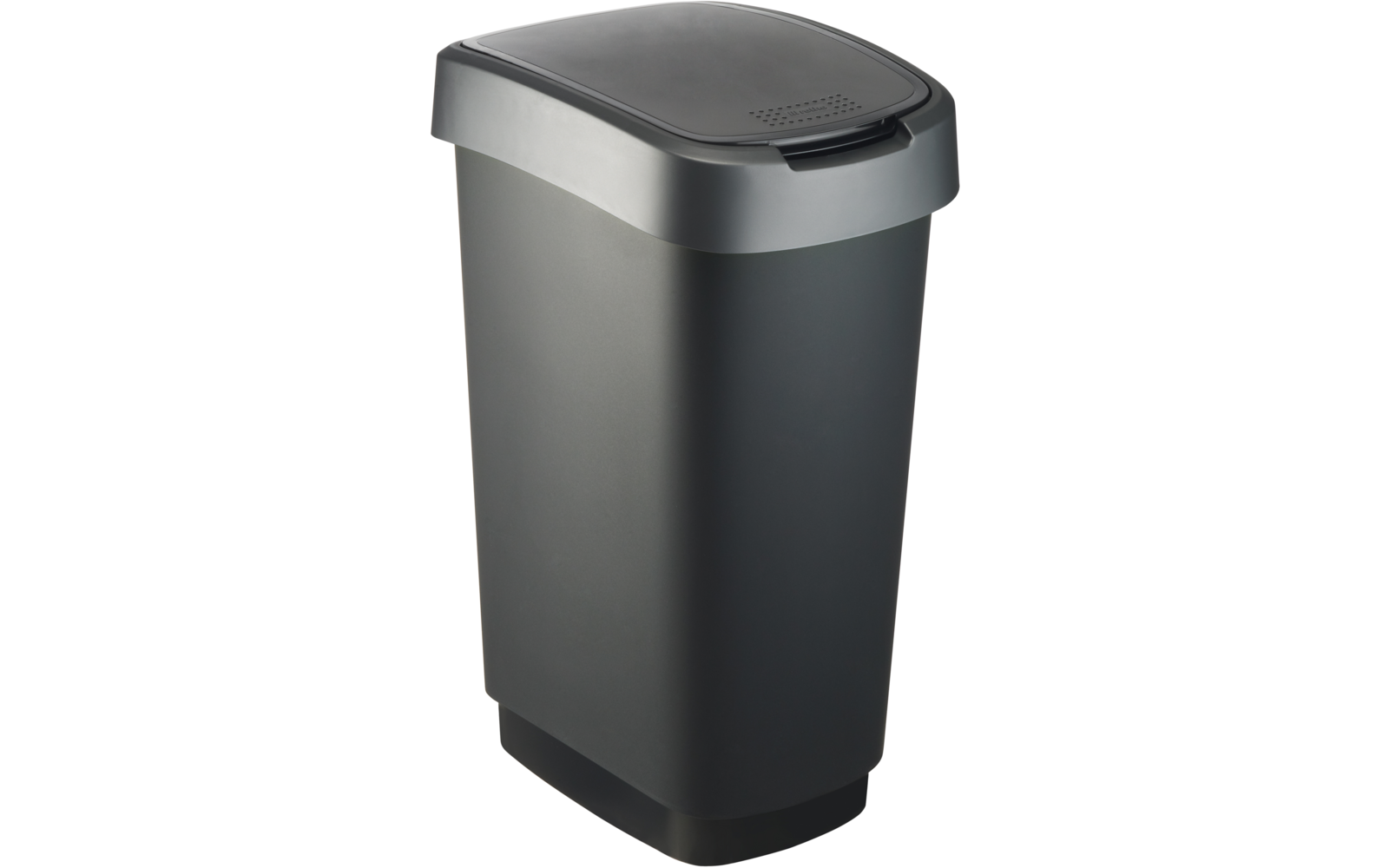 Product image Rotho Twist waste garbage can with swing and hinged lid 1