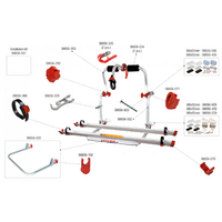 Fiamma Montagesatz f&uuml;r Carry Bike Trigano Fiamma Artikelnummer 98656-347