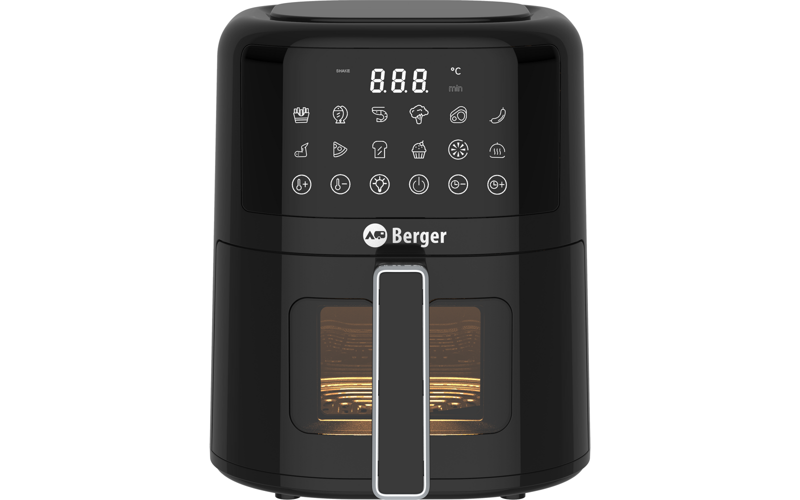 Produktbild Berger VanFry Airfryer Hei&szlig;luftfritteuse mit LED-Touch-Display 4,5 Liter 1