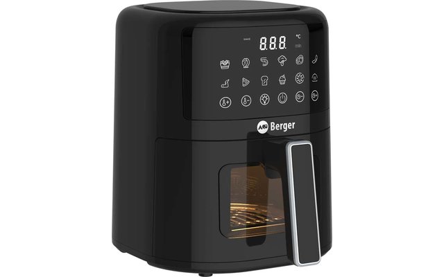Produktbild Berger VanFry Airfryer Hei&szlig;luftfritteuse mit LED-Touch-Display 1.400 W 4,5 Liter 1