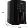 Kleines Produktbild Berger VanFry Airfryer Hei&szlig;luftfritteuse mit LED-Touch-Display 1.400 W 4,5 Liter 1