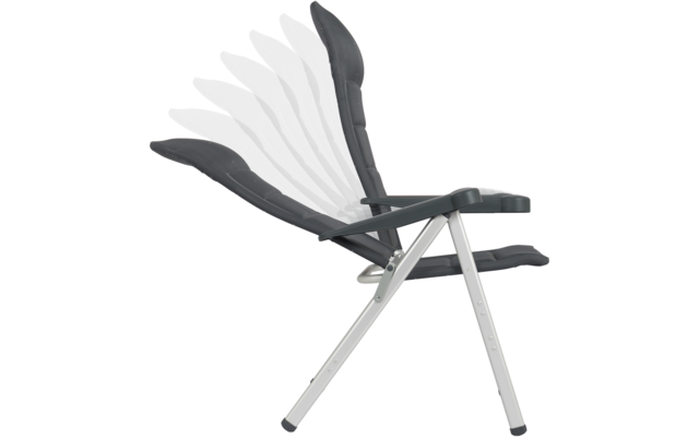Produktbild Crespo AL/238 XL Deluxe Klappstuhl 7-fach verstellbar dunkelgrau 1