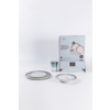 Kleines Produktbild Flamefield Exklusiv Nordlight Melamin Geschirr-Set Anti-Slip 16-tlg. f&uuml;r 4 Personen 1