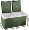 Berger EPL 75 Kompressor K&uuml;hlbox mit Tiefk&uuml;hlfunktion 12V 24V 230V 75 Liter Dual Zone