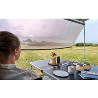 Isabella zonnescherm met bies aan beide zijden 200 x 75 cm