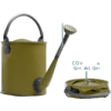 Colapz foldable watering can and bucket olive green