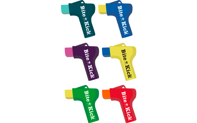 Six surligneurs colorés de différentes couleurs avec le texte ‚White Field‘