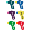 Six surligneurs colorés de différentes couleurs avec le texte ‚White Field‘