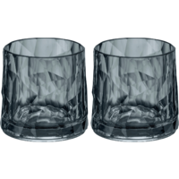 Koziol Superglass CLUB Nr. 2 2er 250 ml transparent grey
