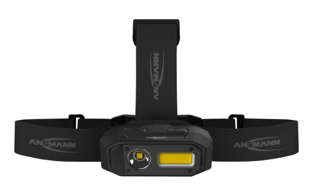 Ansmann Lampada frontale a batteria LED con Boost e sensore HD 800 RS