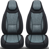 Bremer Sitzbez&uuml;ge Wohnmobil Schonbez&uuml;ge C-Serie 2 St&uuml;ck f&uuml;r Fiat Ducato / Jumper / Boxer grau/schwarz