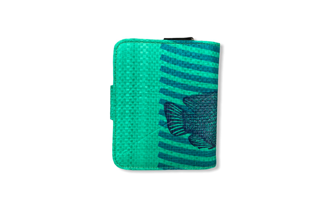 Beadbags wallet 2 folds medium green