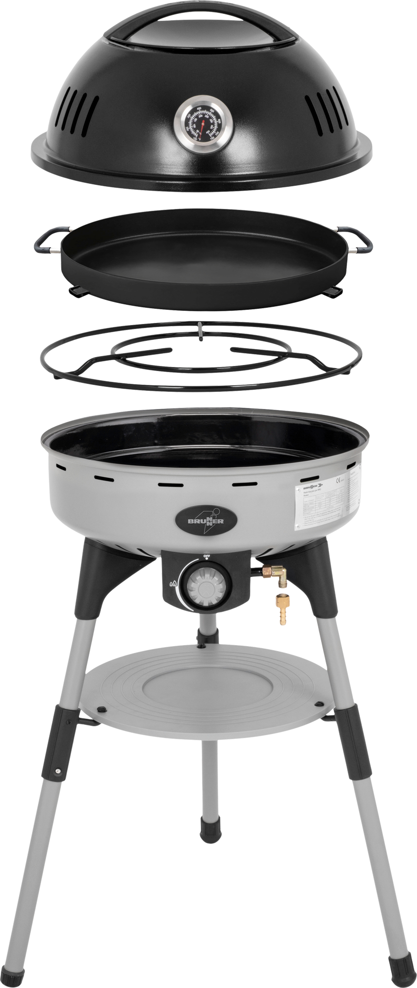 Brunner Devil BBQruiser HT Roundpan Gasgrill - Fritz Berger Campingbedarf