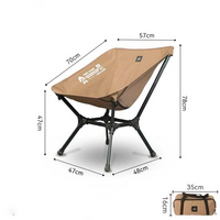 BusBoxx Defthike Chaise de camping pliable Free Chair Jaune