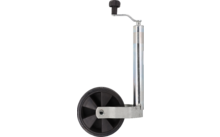 moog Trailerparts Roue d'appui pour caravane avec roue en caoutchouc plein