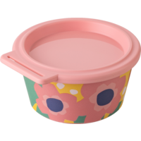 Koziol kom Nora Box met deksel 250 ml Blooms sweet pink