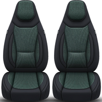 Bremer Sitzbez&uuml;ge Wohnmobil Schonbez&uuml;ge C-Serie 2 St&uuml;ck f&uuml;r Fiat Ducato / Jumper / Boxer gr&uuml;n/schwarz