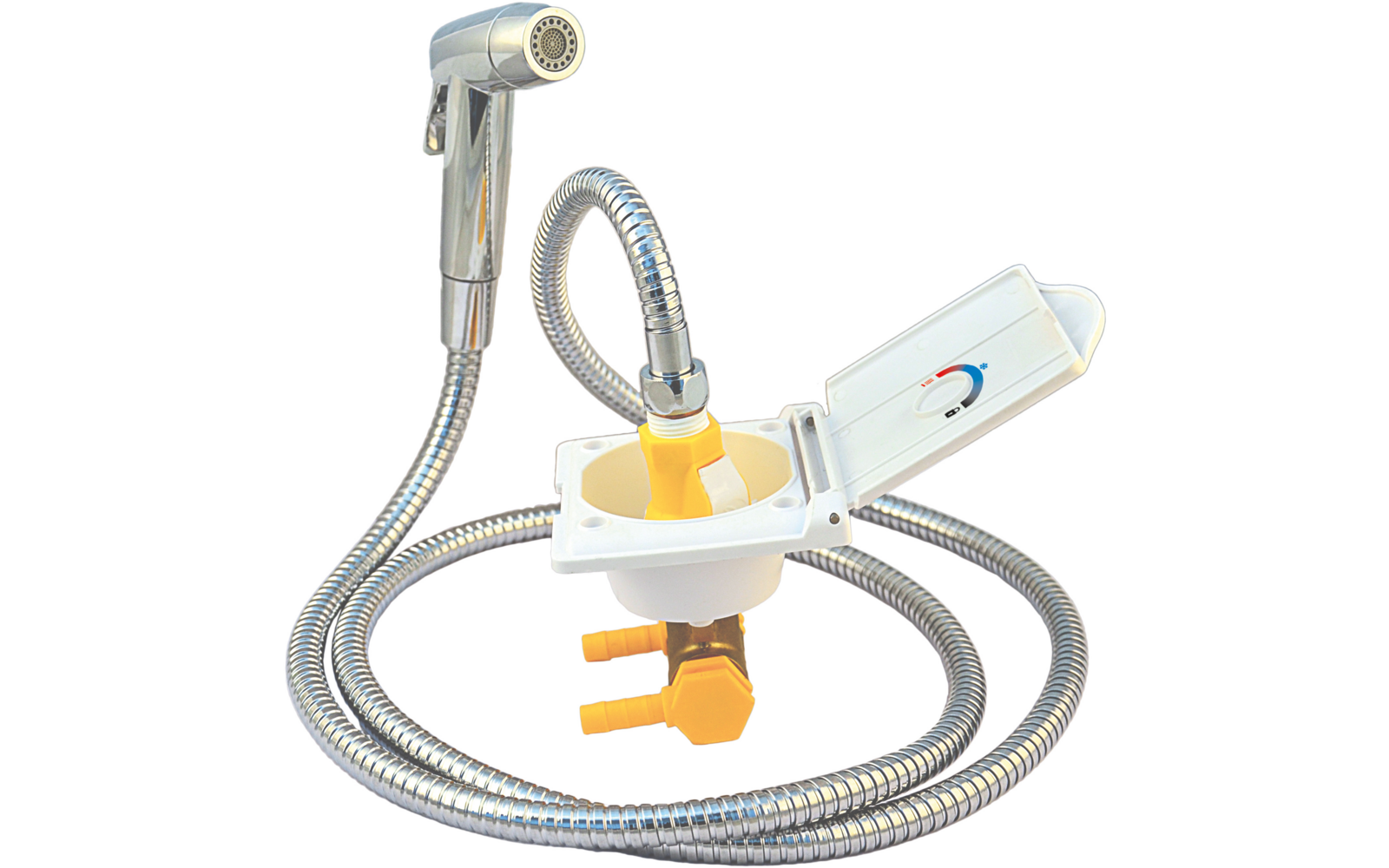 Produktbild Lilie Au&szlig;enanschluss Warm- und Kaltwasser mit Temperaturregelung 1