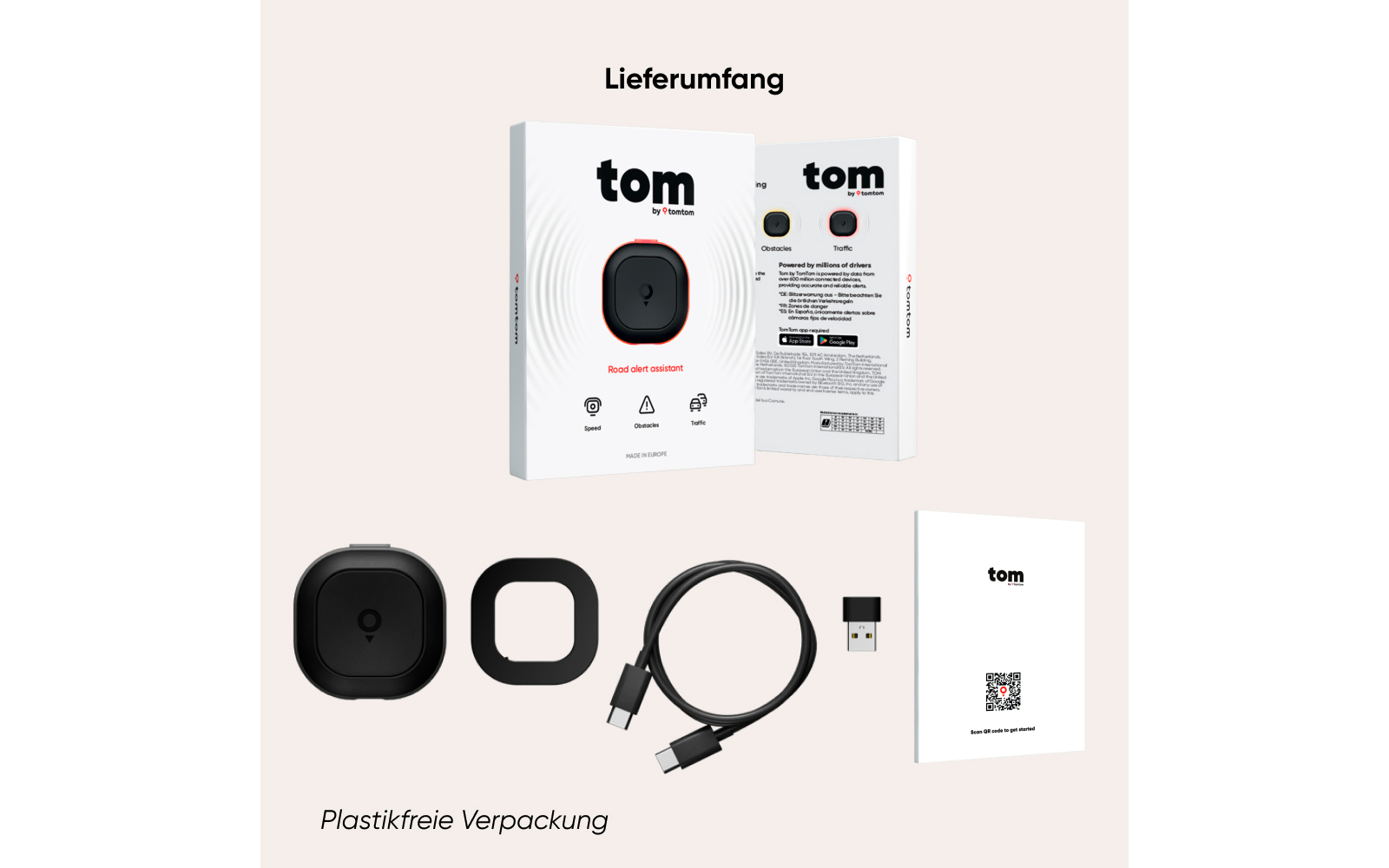 Product afbeelding TomTom Verkehrs-Assistent Tom mit automatischen Verkehrswarnungen Bluetooth iOS/Android 1