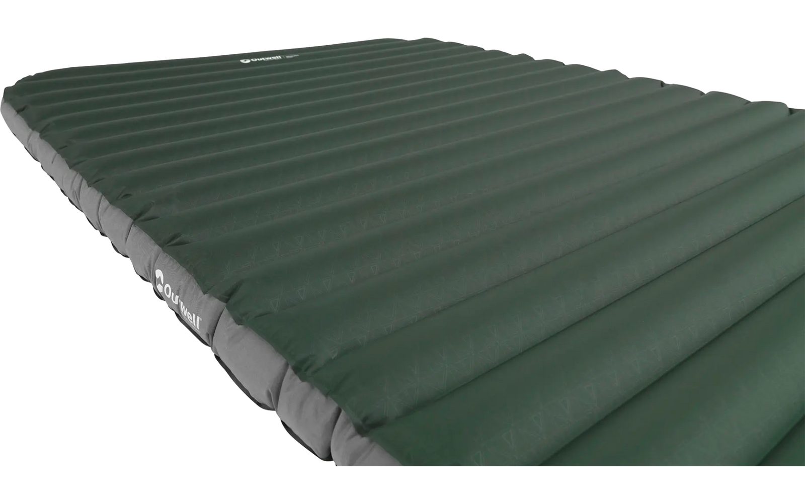 Groene ligstoel met meerdere kussens