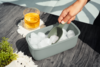 Berger Eisw&uuml;rfel-Set inkl. Eisw&uuml;rfelform, Deckel, Box und Eisschaufel gr&uuml;n