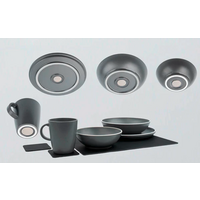 Silwy Dolomit vajilla magn&eacute;tica 11 piezas pl&aacute;stico gris oscuro