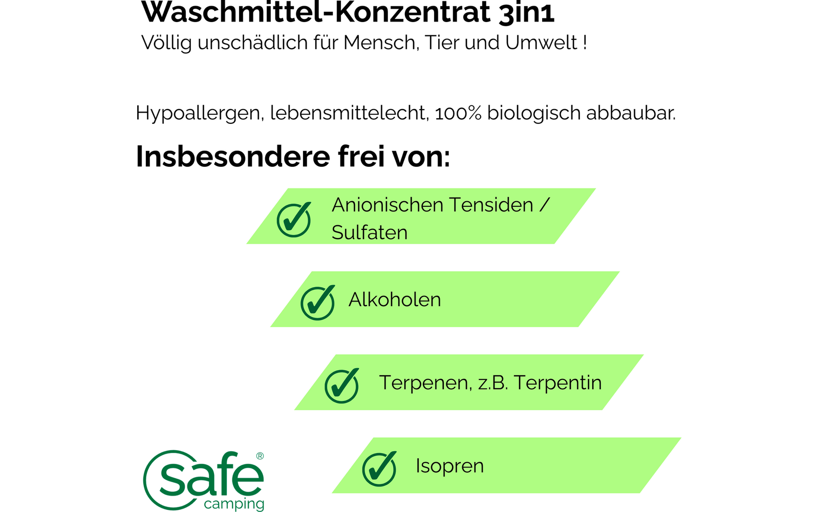 Produktbild Safe Camping Waschmittel Konzentrat 3in1 1