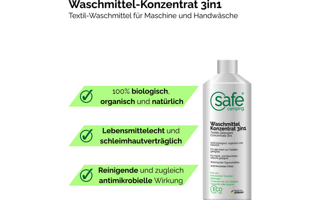 Produktbild Safe Camping Waschmittel Konzentrat 3in1 1
