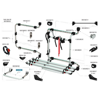 Fiamma Bohrungsabdeckungen Auflageb&uuml;gel passend f&uuml;r Carry Bike Pro / Pro M / Pro C / UL / CL / Mercedes V Class Premium / VW Frame Crafter E-Bike / VW Frame Crafter 3 Bikes - Fiamma Ersatzteilnummer 98656-769
