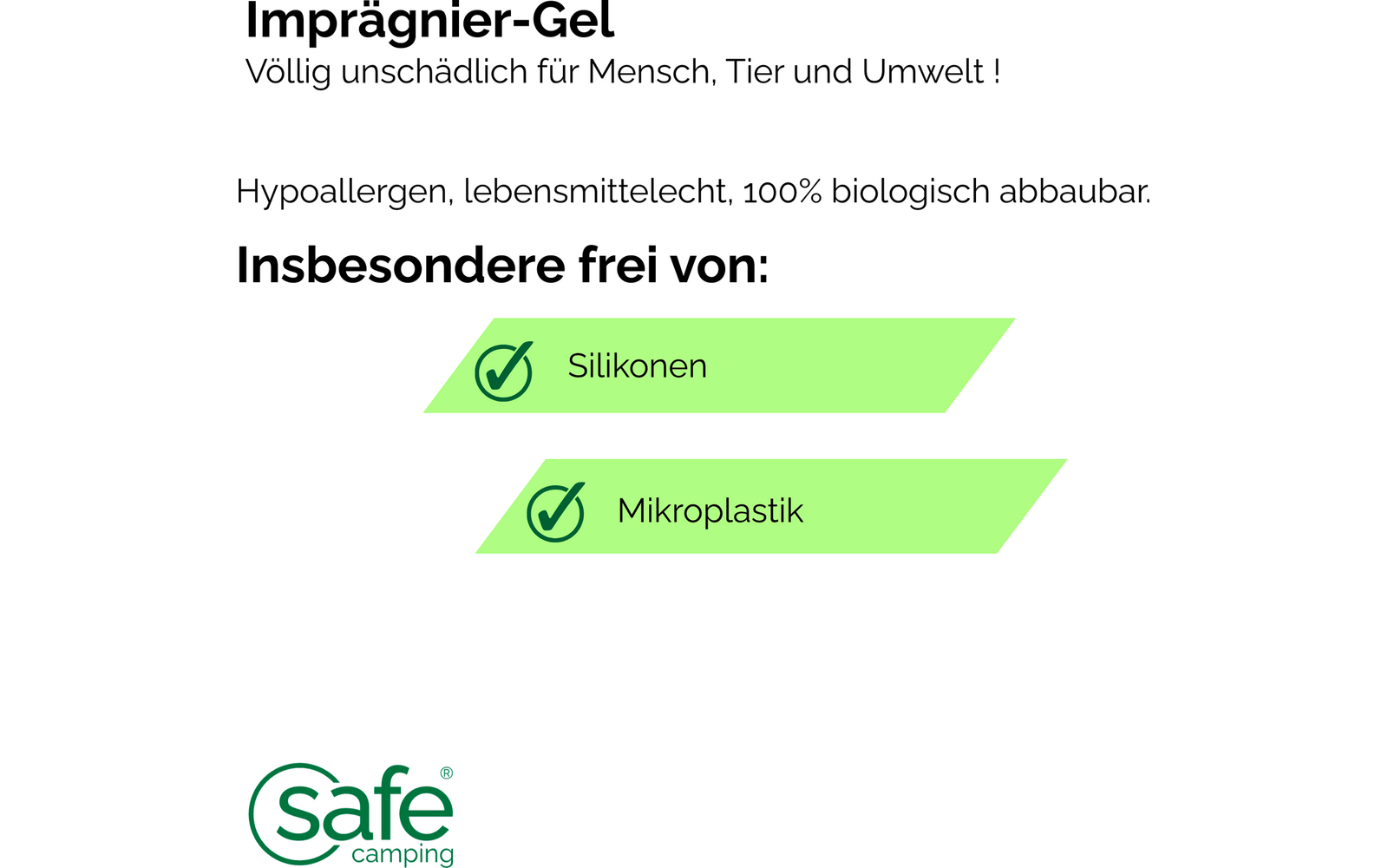 Produktbild Safe Camping Impr&auml;gnier-Gel Nahtabdichter frei von Mikroplastik 1