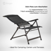 Berger Iseo Luxus XL Klappstuhl schwarz