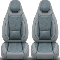 Bremer Sitzbez&uuml;ge Wohnmobil Schonbez&uuml;ge C-Serie 2 St&uuml;ck f&uuml;r Fiat Ducato / Jumper / Boxer grau