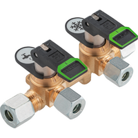Blocco di distribuzione lungo GOK KSV-AB2 PS16bar RVS8 x 2xRVS8 x RVS8 ML+DL SV