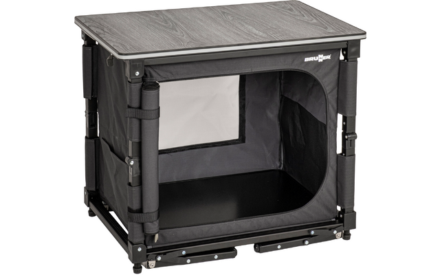 Product afbeelding Brunner El&ugrave;top Compack Cube Campingk&uuml;che schwarz 65 x 45 x 58 / 81 cm 1