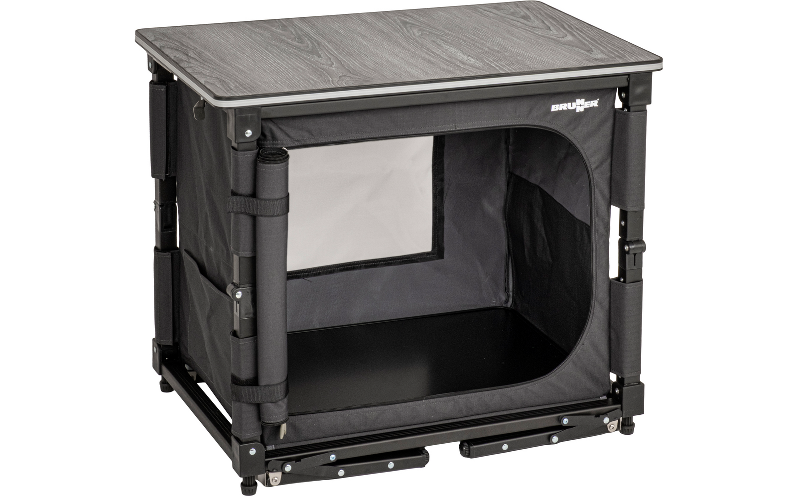 Product afbeelding Brunner El&ugrave;top Compack Cube Campingk&uuml;che schwarz 65 x 45 x 58 / 81 cm 1