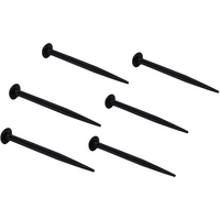 High Peak Kunststoff Rundkopfhering 6er Pack 13 cm schwarz