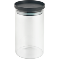Metaltex  Aroma Line Vorratsdosen rund aus Glas mit Silikondeckel 1000 ml