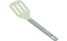 Hellgrüne Küchenwender mit grauem Griff