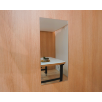 VierTec Miroir de camping pour camping-car & campeur autocollant verre acrylique rectangulaire 120 x 30 cm