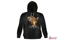 650365M 650365L 650365XL 650365XXL 650365XXXL - Harlequin Dark Night Jaguar Unisex Kapuzensweatshirt