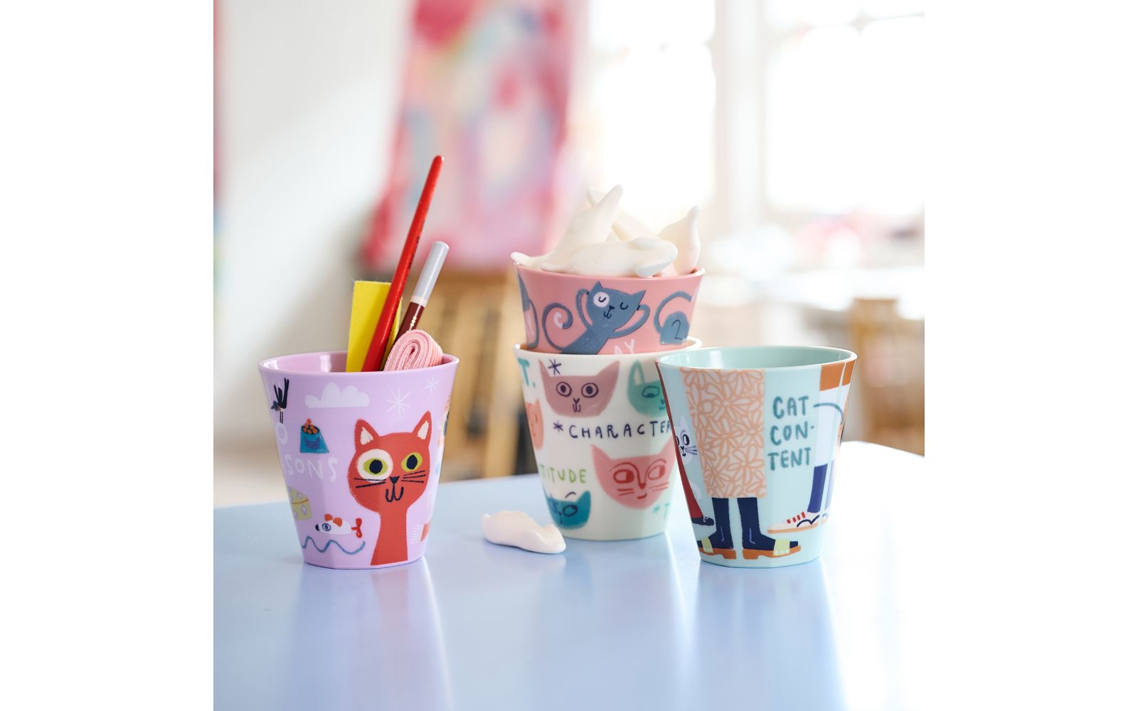 Produktbild Koziol Nora Cup M Purrs Becher 300 ml 1