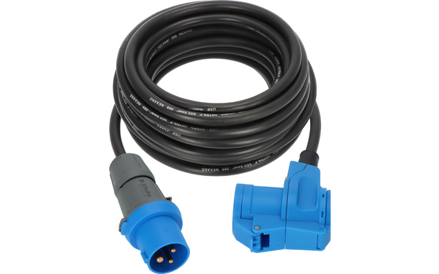 Image du produit Brennenstuhl CEE Camping Verl&auml;ngerungskabel CEE Stecker auf Winkelkupplung Schutzkontakt Steckdose 230 V / 16 A Schwarz  1