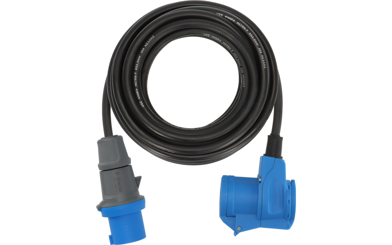 Image du produit Brennenstuhl CEE Camping Verl&auml;ngerungskabel CEE Stecker auf Winkelkupplung Schutzkontakt Steckdose 230 V / 16 A Schwarz  1