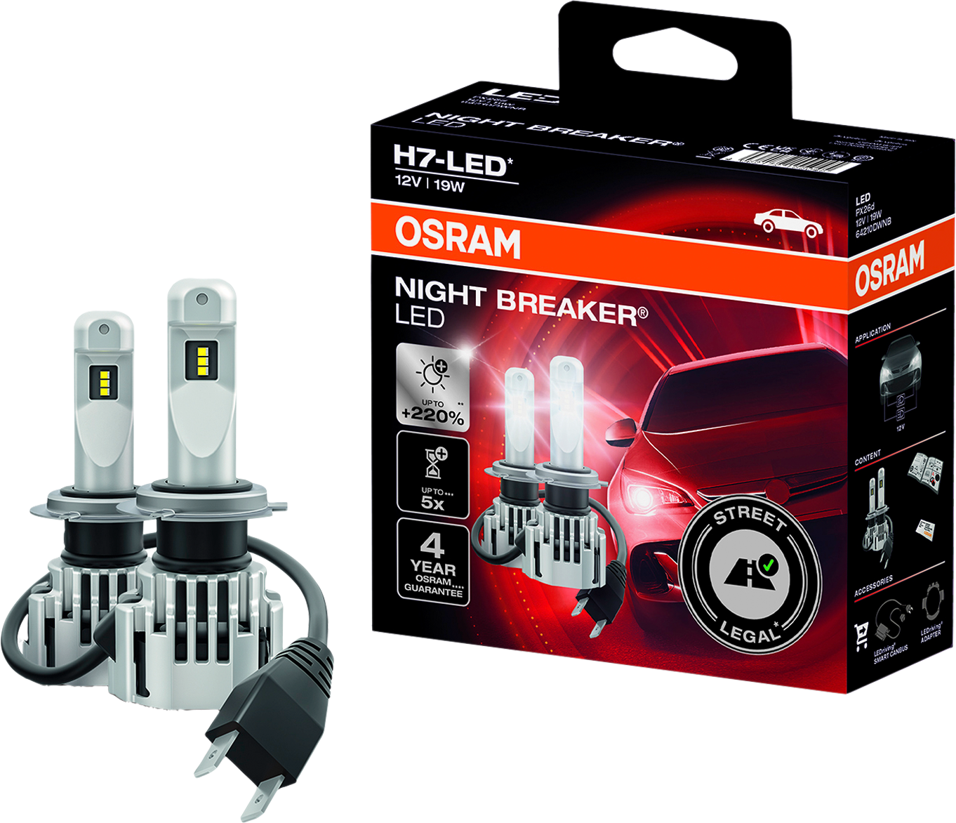 Osram NIGHT BREAKER H7 LED SET retrofit lamp order now