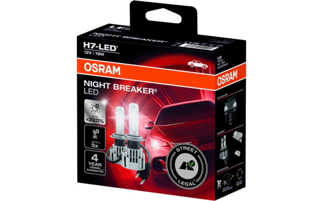 Lámpara retrofit Osram NIGHT BREAKER H7 LED SET