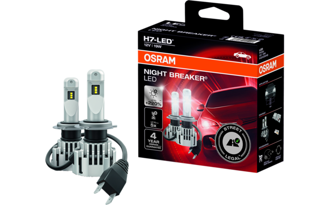 Lampada retrofit Osram NIGHT BREAKER H7 LED SET - Berger Camping