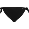 Schwarzer Bikini-Slip mit seitlichen Knoten