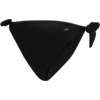 Schwarze Bikinihose mit seitlichen Knoten und dreieckiger Vorderseite