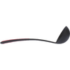 Louche noire avec long manche et bande rouge sur le manche