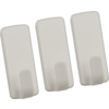 Drie witte USB-sticks op elkaar gestapeld
